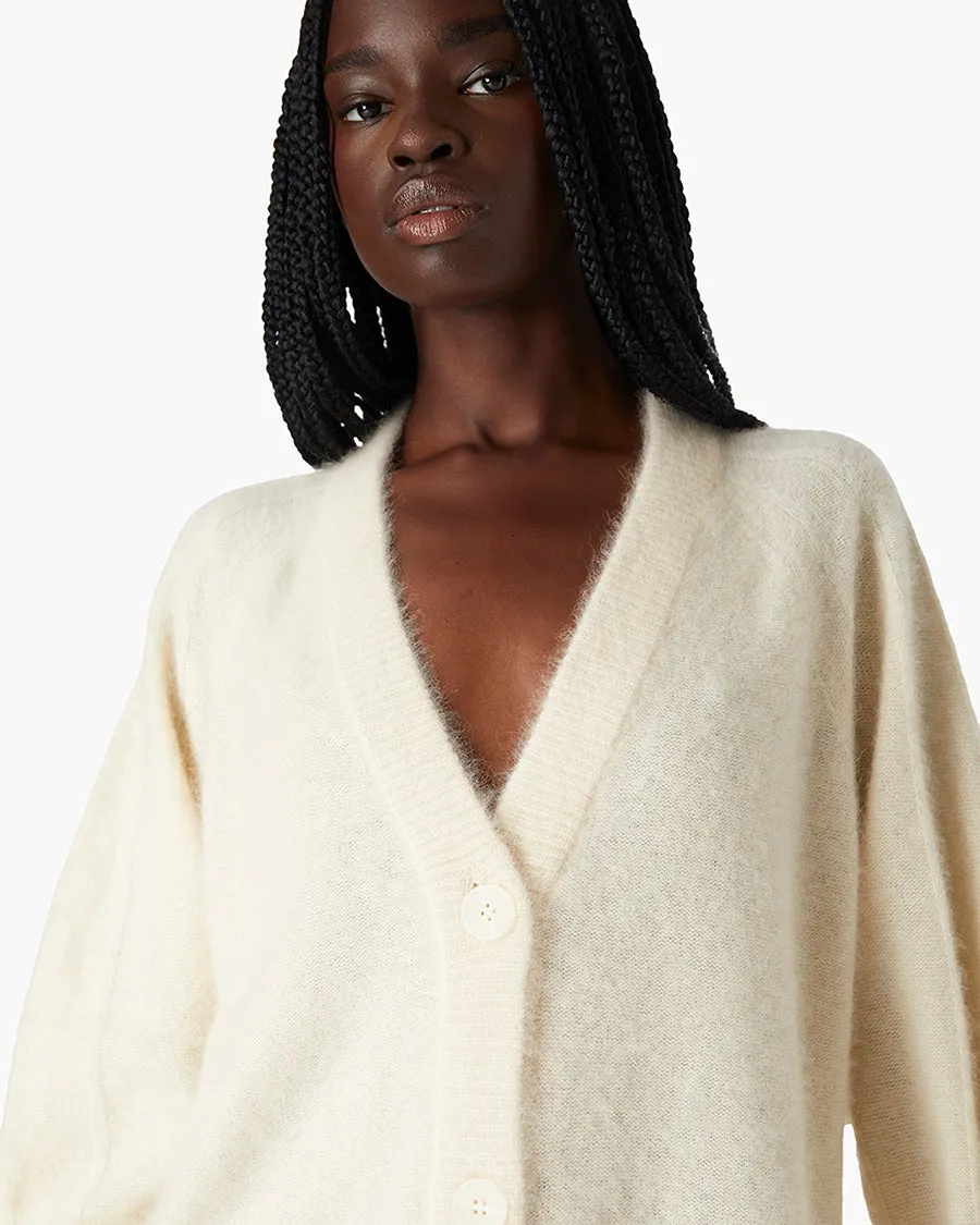 Softest Long Cardigan - Cream sold by TKEES product image thumbnail 4