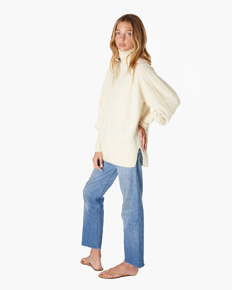 Softest Turtleneck - Cream sold by TKEES product image thumbnail 2