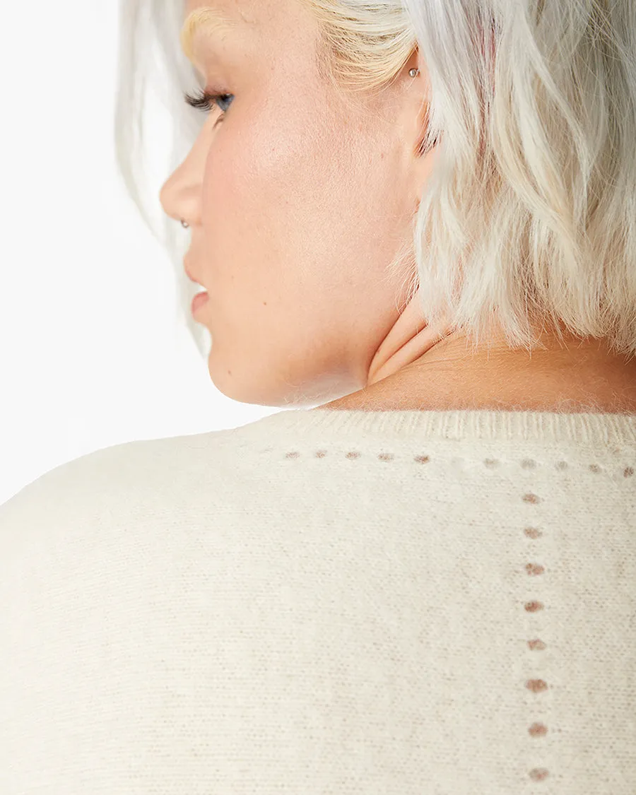 Softest Sweater Tee - Cream sold by TKEES product image thumbnail 5