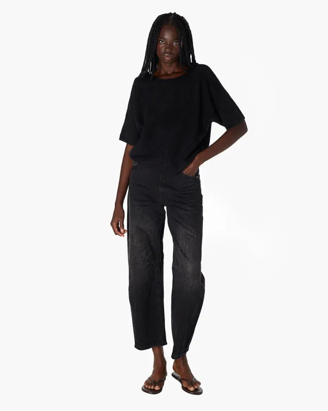 Softest Sweater Tee - Black sold by TKEES