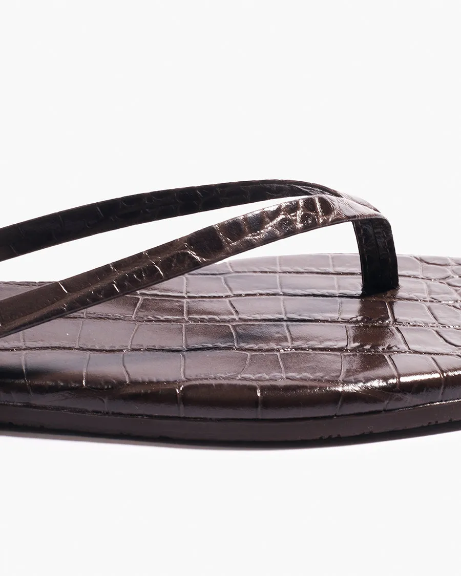 Square Toe Lily Croc - Carob sold by TKEES product image thumbnail 3