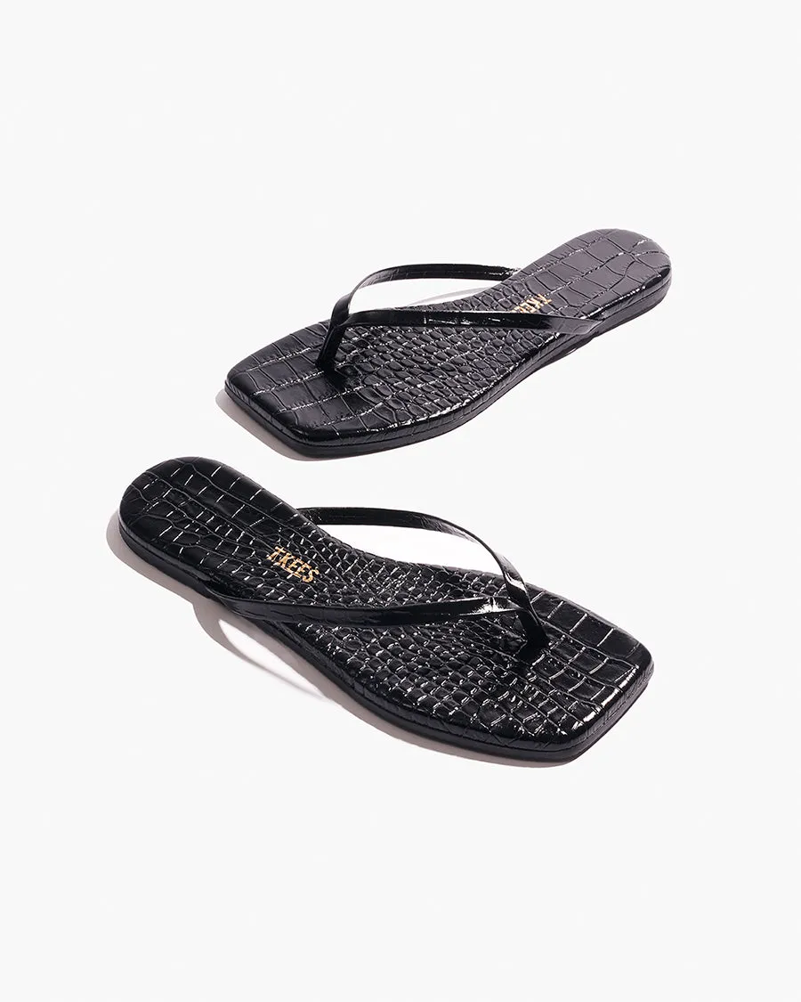 Square Toe Lily Croc - Sable sold by TKEES product image thumbnail 4