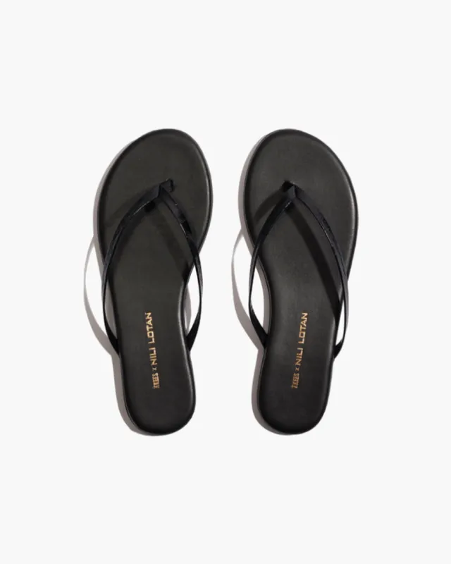 TKEES X NILI LOTAN - Black Croc sold by TKEES