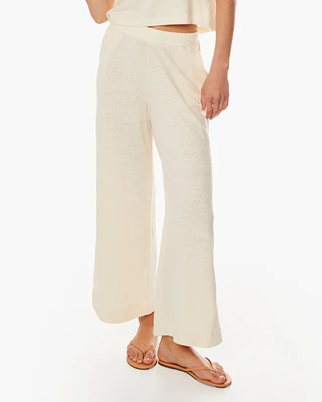 Brise d'été Pant - Ivory sold by TKEES