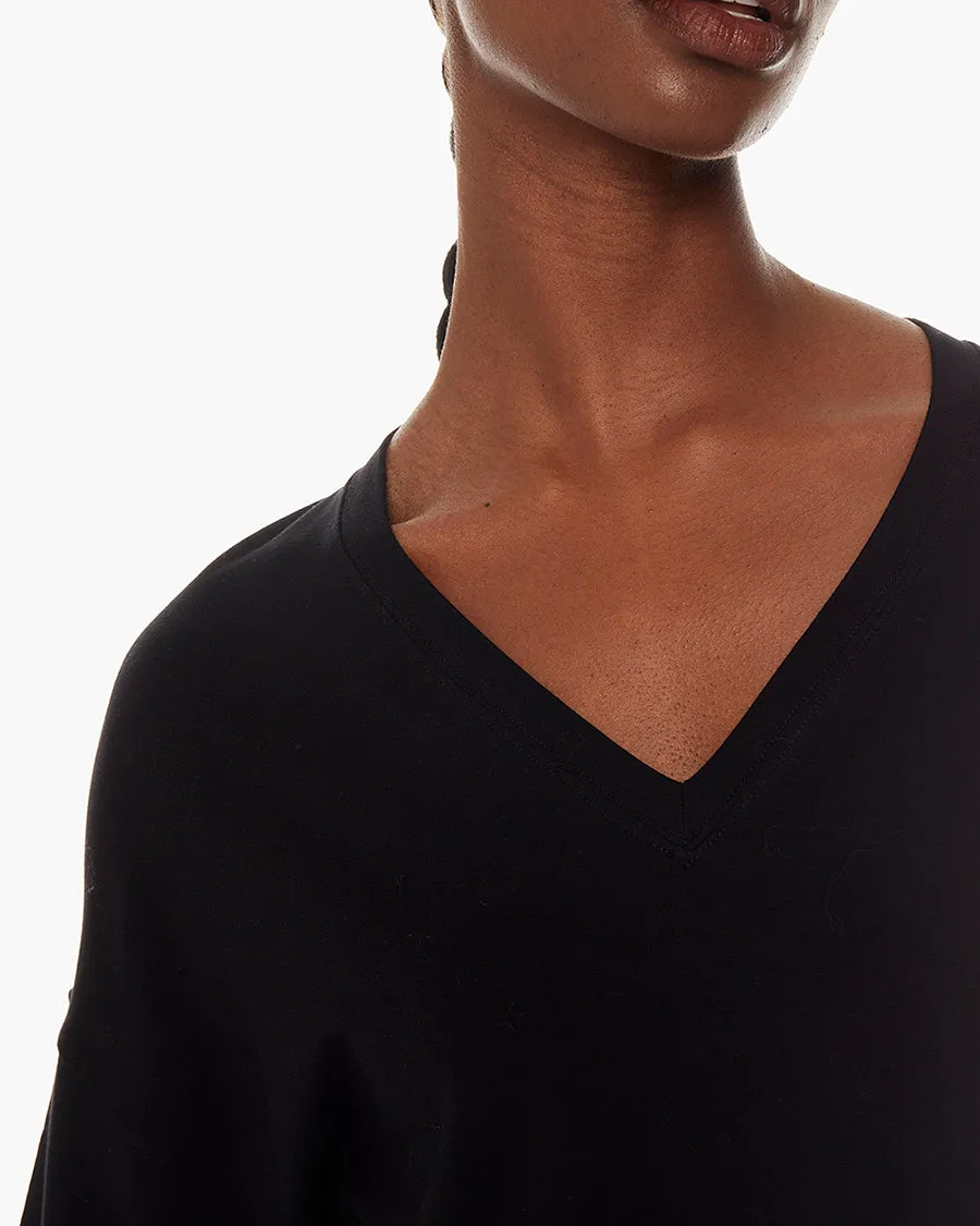 Matinée de Tennis V-neck - Black sold by TKEES product image thumbnail 4