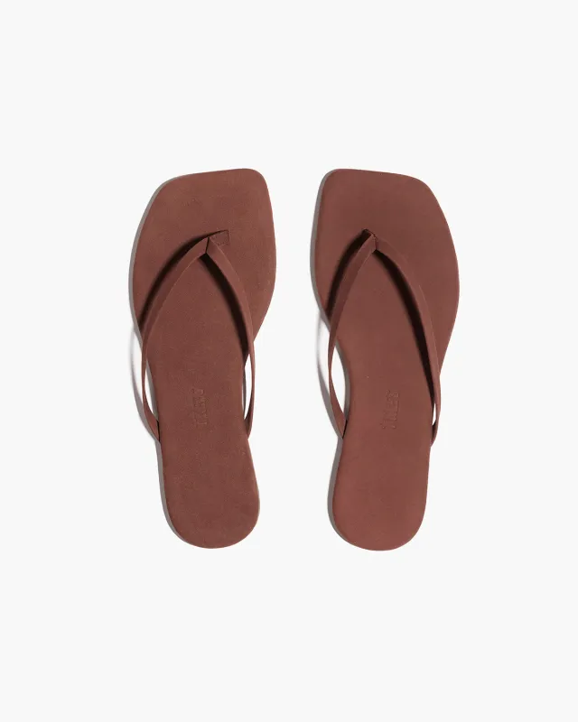 Square Toe Lily Suede - Bourbon made by TKEES