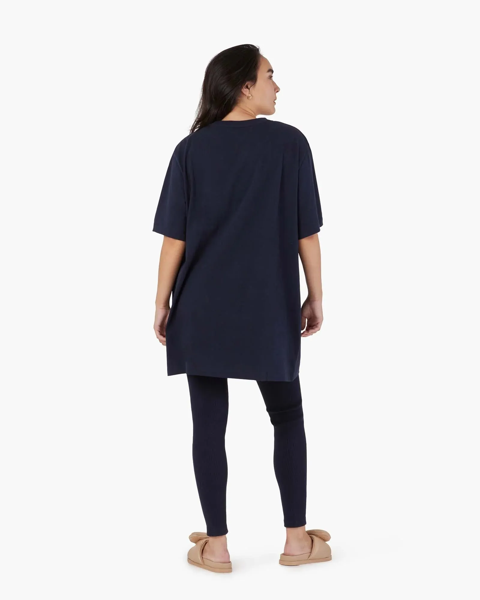 Oversized Tee - Midnight Navy sold by TKEES product image thumbnail 4
