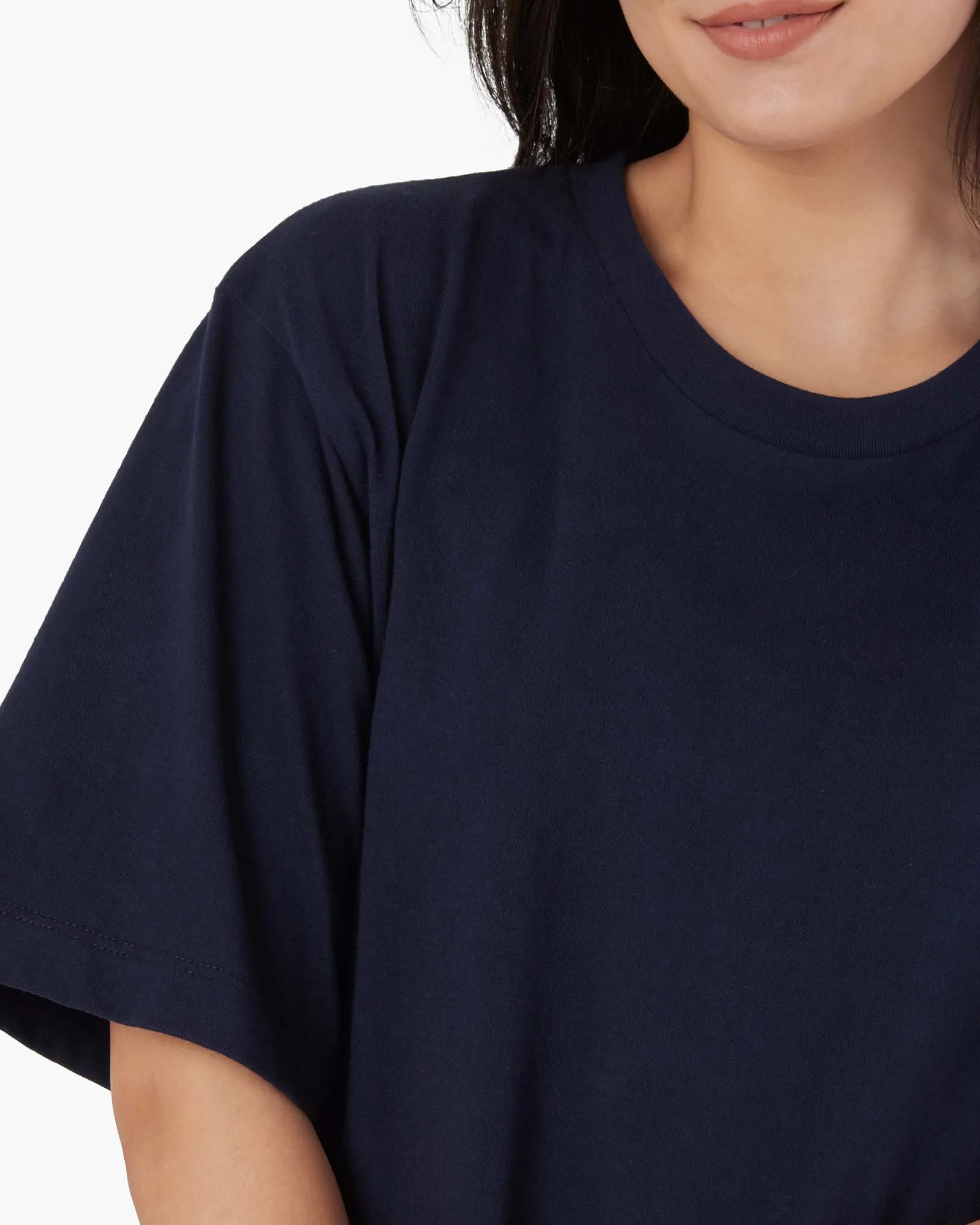 Oversized Tee - Midnight Navy sold by TKEES product image thumbnail 5