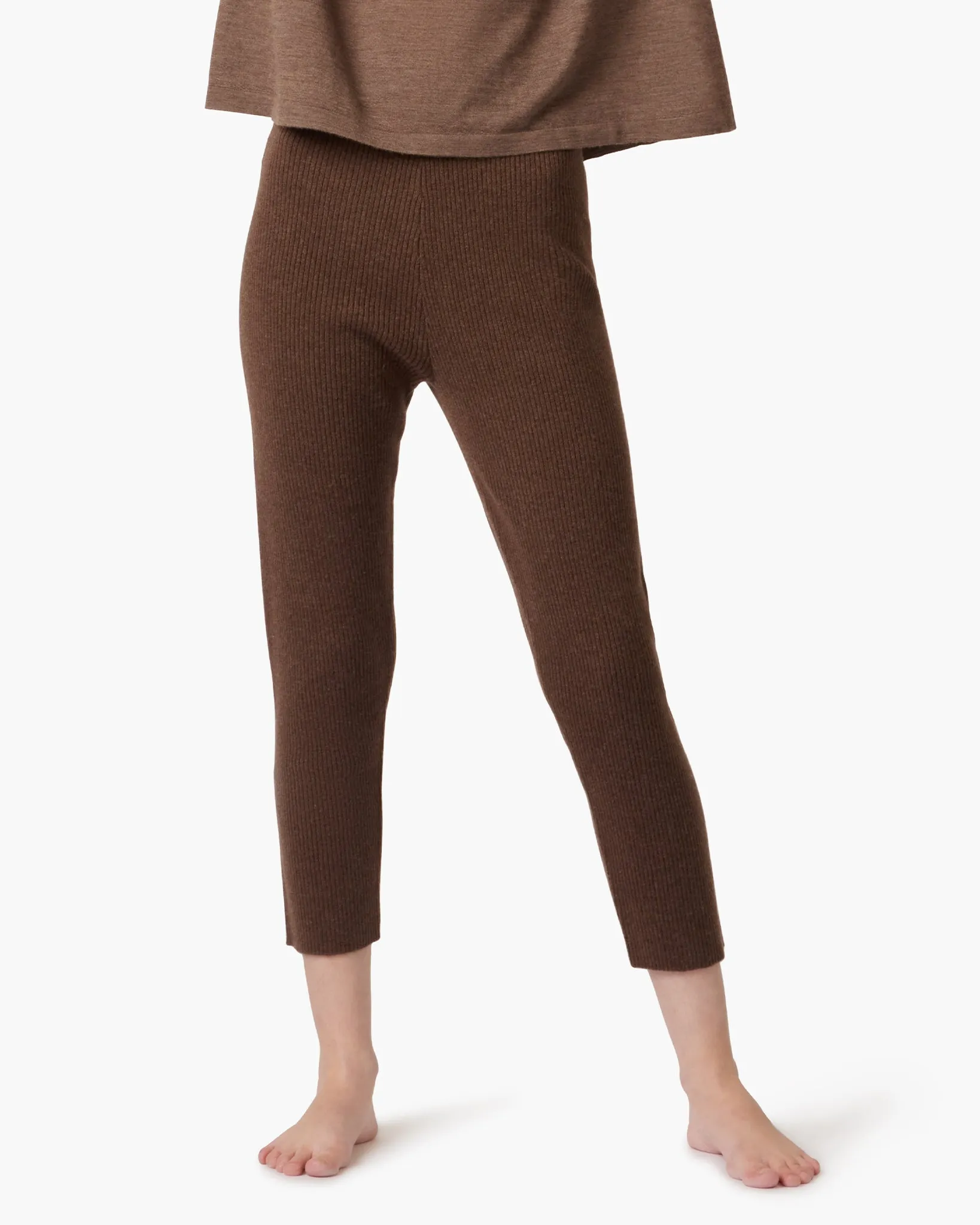 Ribbed Legging - Brown sold by TKEES product image thumbnail 2