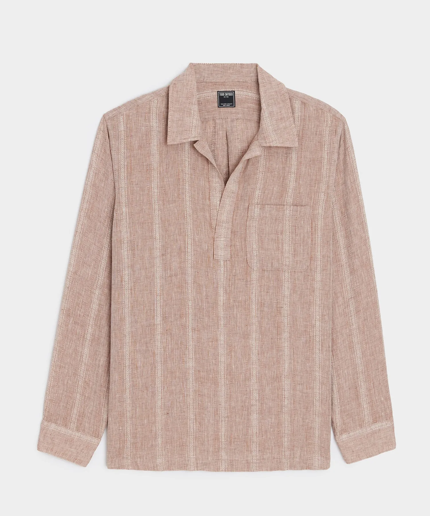 Relaxed Linen Popover Shirt sold by Todd Snyder