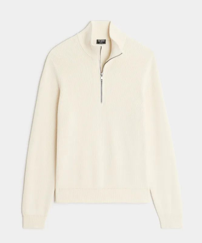 Beechwood Quarter-Zip Sweater sold by Todd Snyder