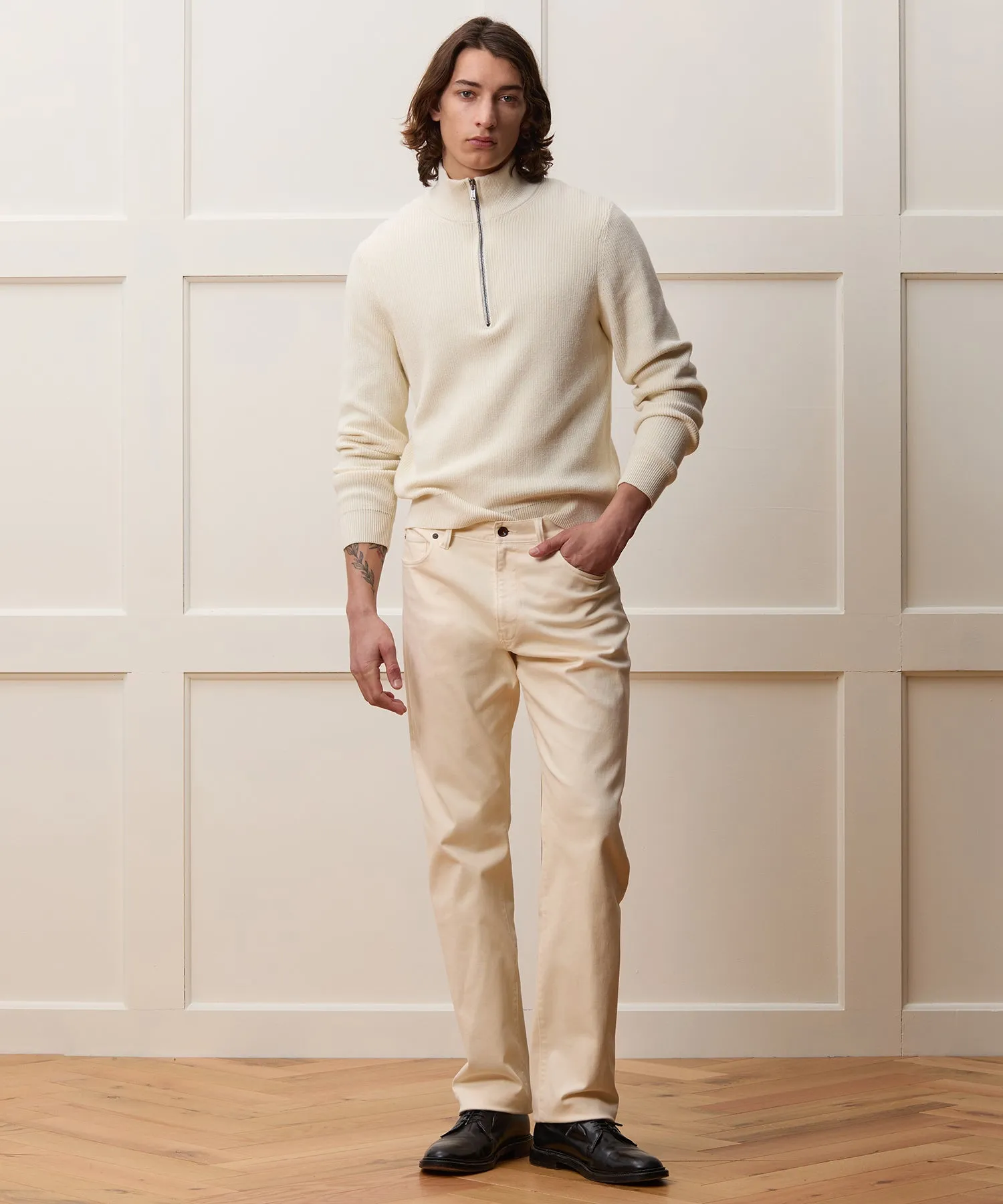 Beechwood Quarter-Zip Sweater sold by Todd Snyder product image thumbnail 3