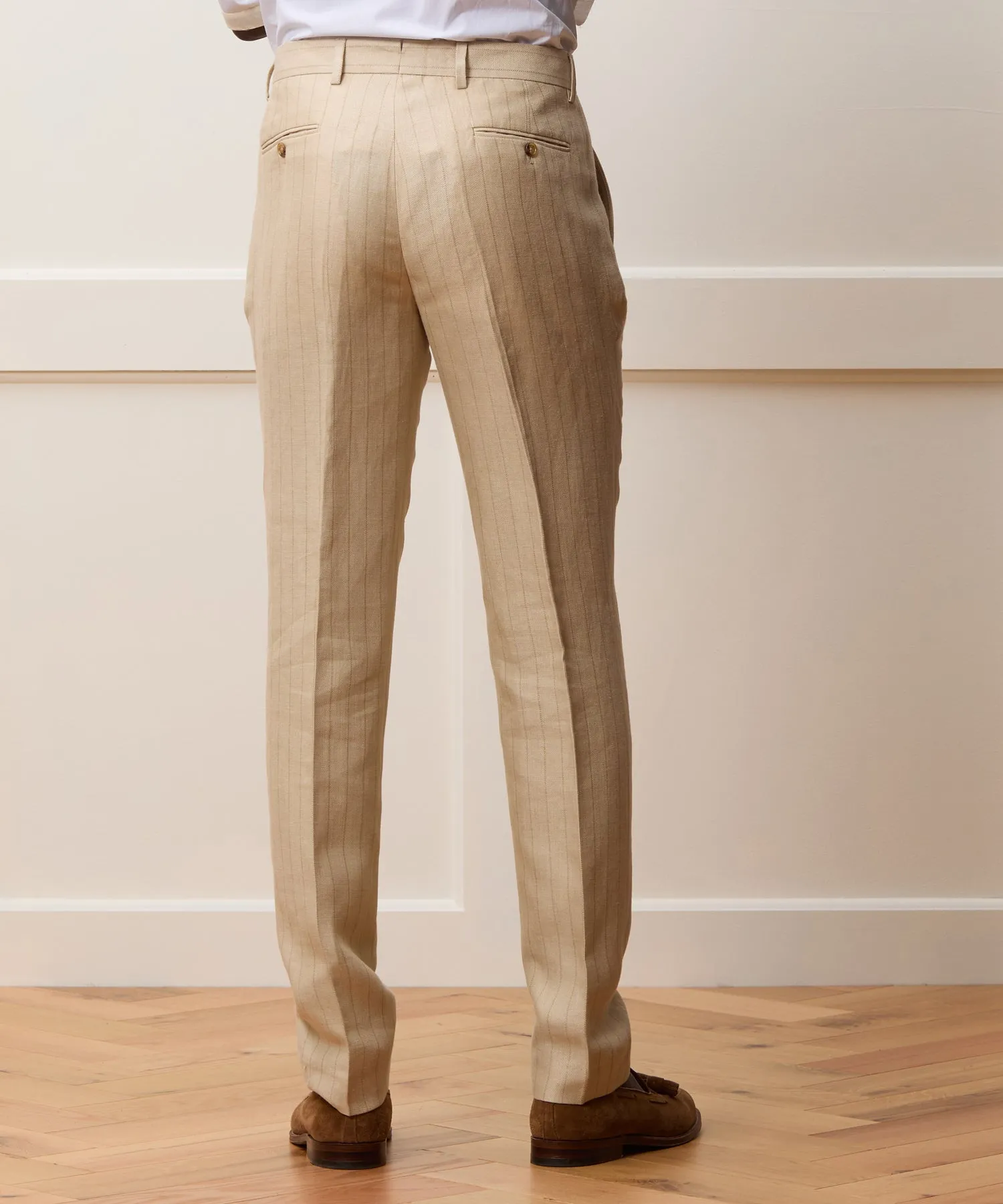 Italian Linen-Silk Sutton Trouser sold by Todd Snyder product image thumbnail 4