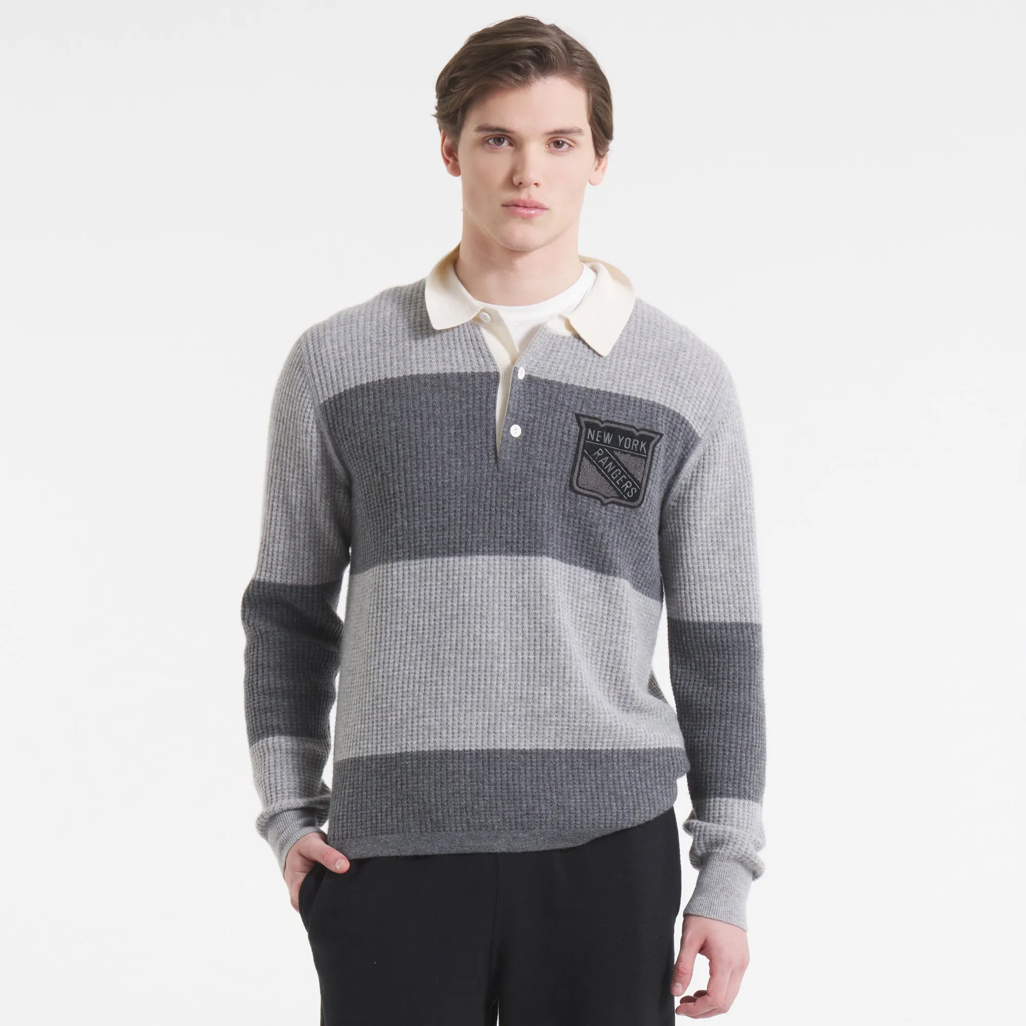 Todd Snyder by Fanatics for NHL New York Rangers Cashmere Rugby sold by Todd Snyder product image thumbnail 5