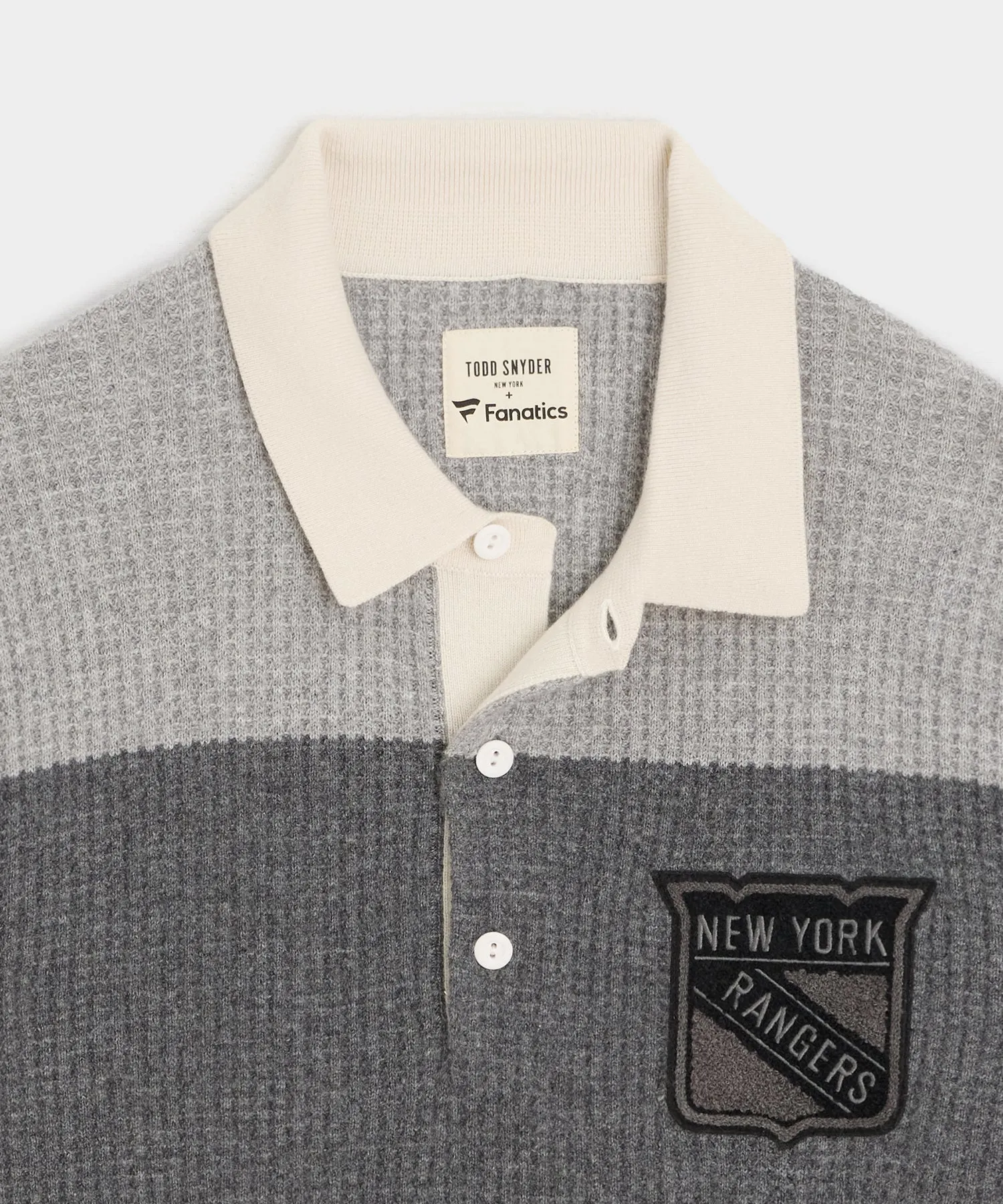 Todd Snyder by Fanatics for NHL New York Rangers Cashmere Rugby sold by Todd Snyder product image thumbnail 2