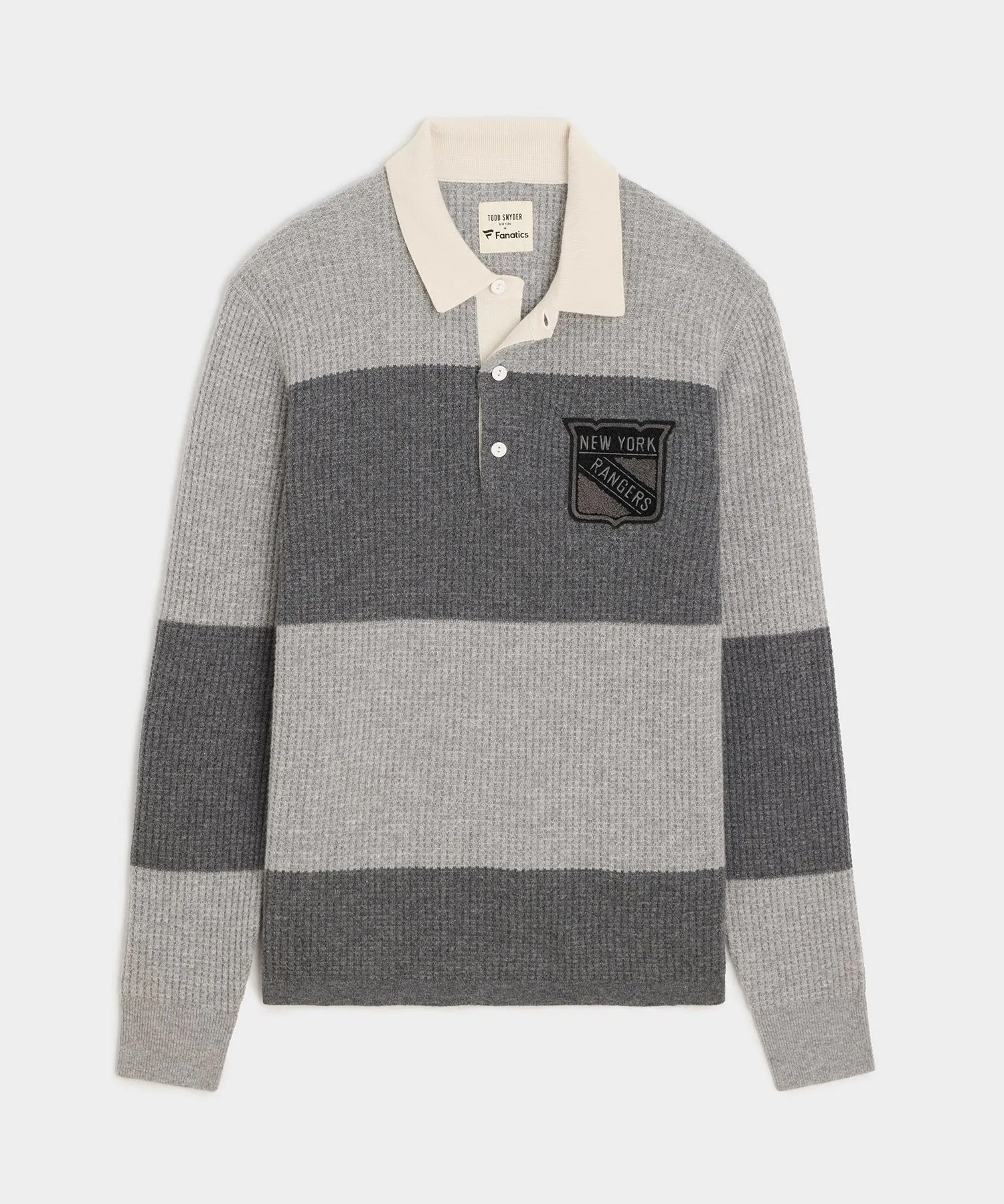 Todd Snyder by Fanatics for NHL New York Rangers Cashmere Rugby sold by Todd Snyder