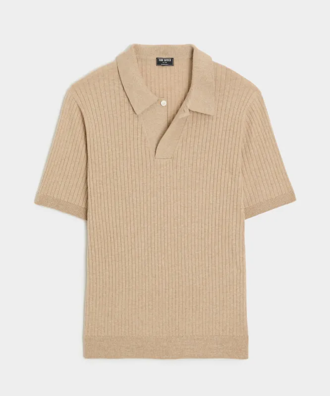 Cotton-Cashmere Sweater Polo sold by Todd Snyder
