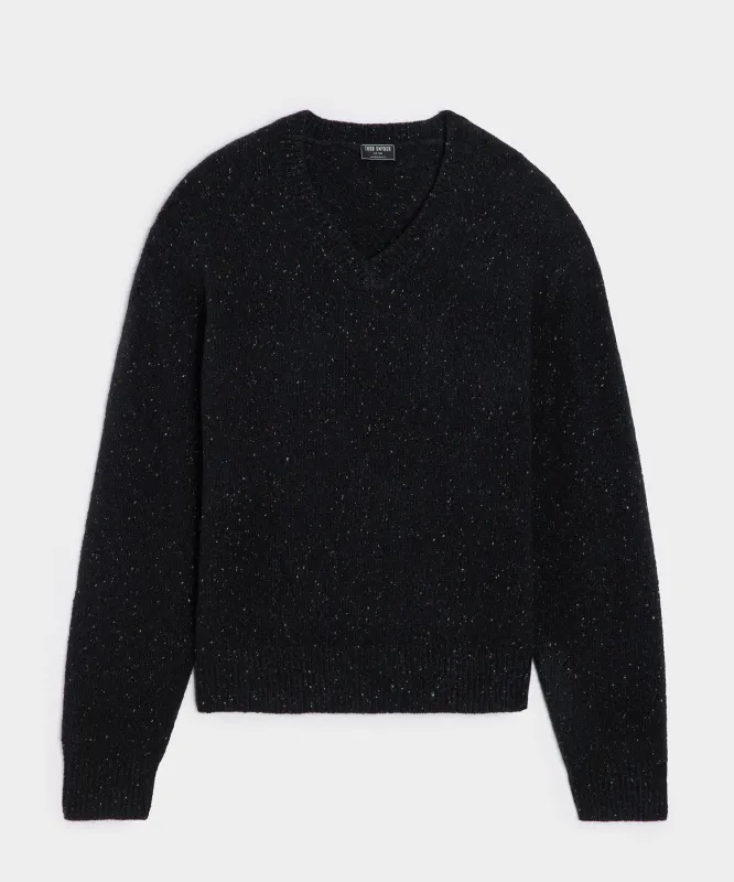 Donegal Cashmere V-Neck Sweater sold by Todd Snyder