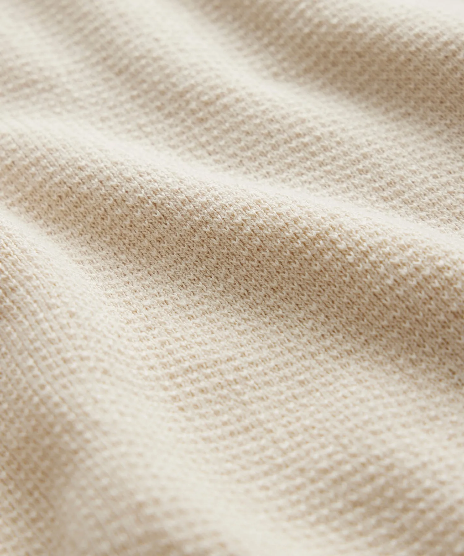 Cotton Silk Pique Crew in Chalk sold by Todd Snyder product image thumbnail 3