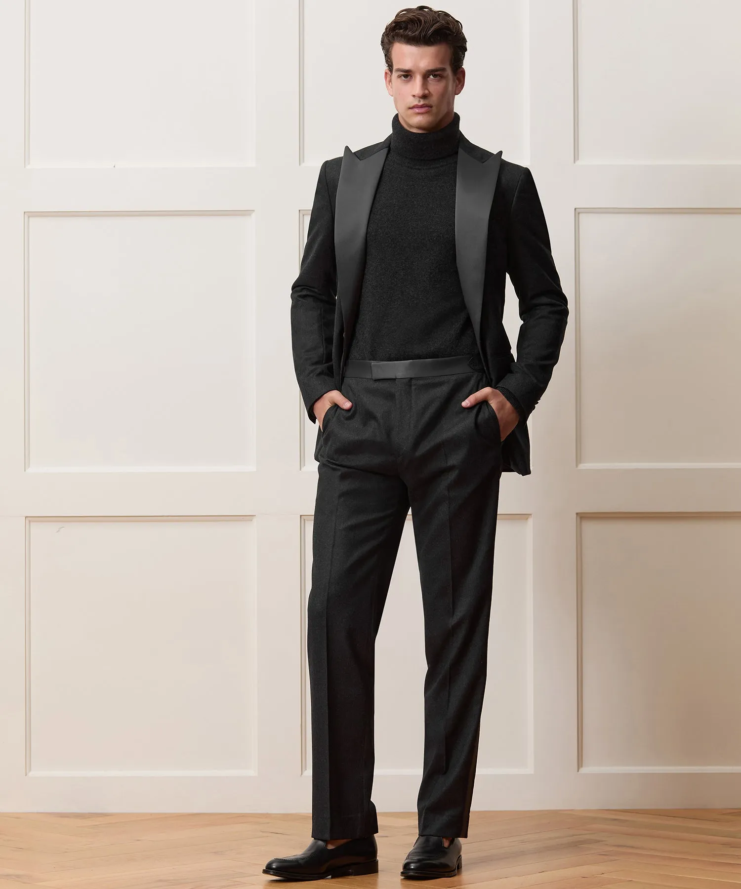Italian Flannel Tuxedo Trouser sold by Todd Snyder product image thumbnail 3