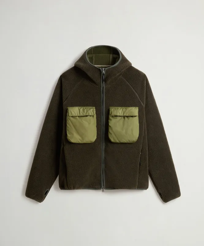 Todd Snyder x Woolrich Sherpa Fleece Quilted Full-Zip Jacket sold by Todd Snyder