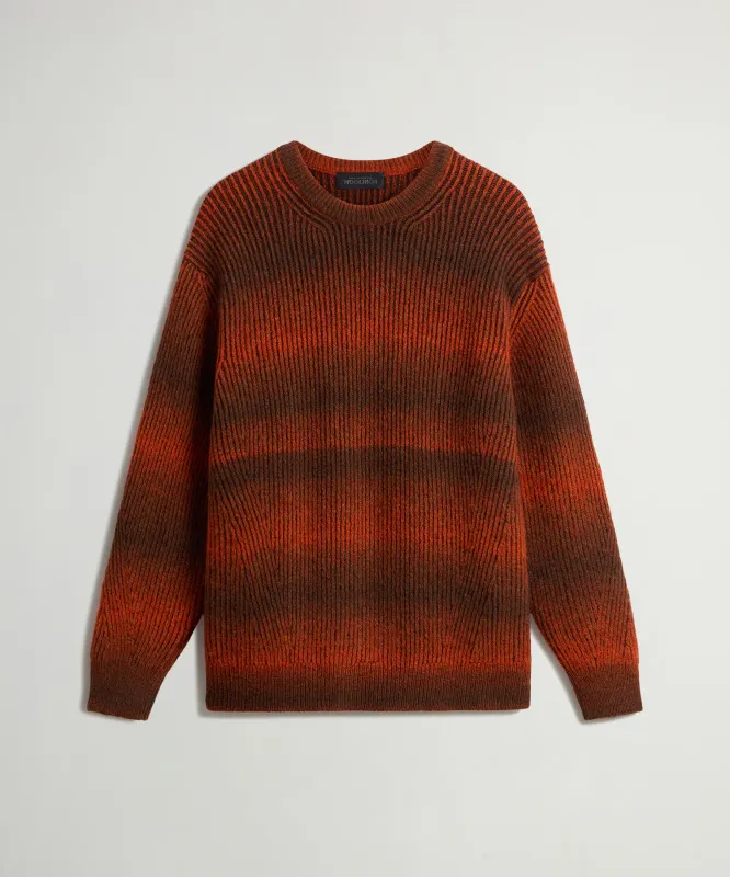 Todd Snyder x Woolrich Spacedyed Wool-Cashmere Crewneck Sweater sold by Todd Snyder