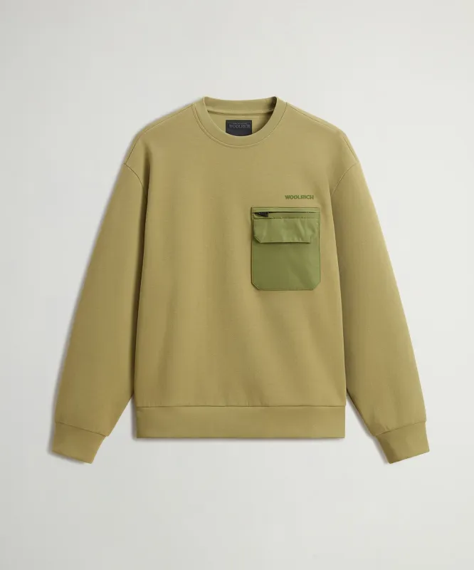 Todd Snyder x Woolrich Tech Fleece Crewneck sold by Todd Snyder