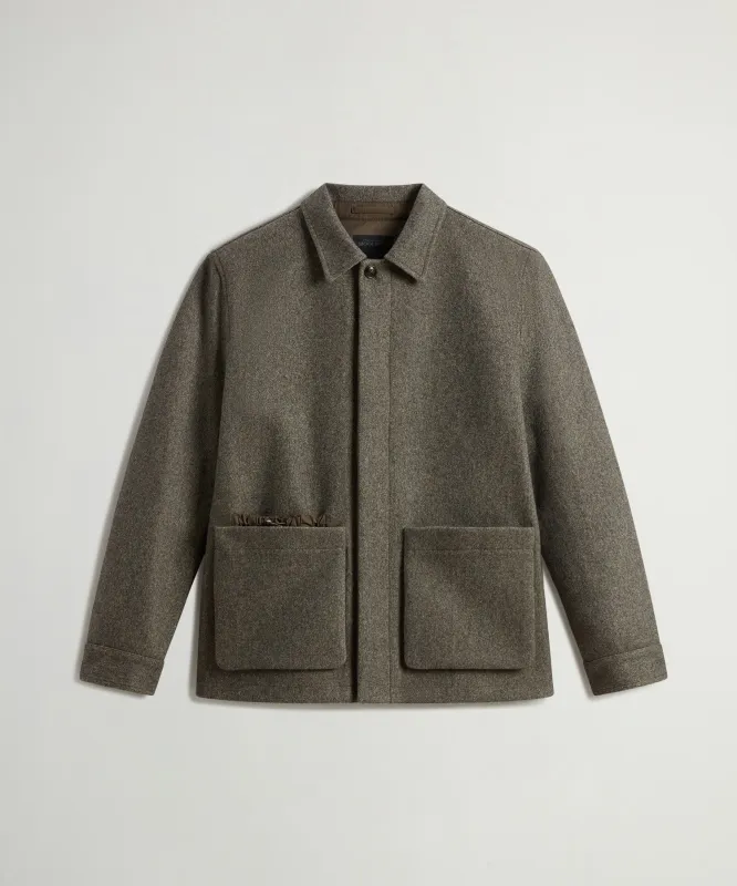 Todd Snyder x Woolrich Wool-Cotton Shirt Jacket sold by Todd Snyder