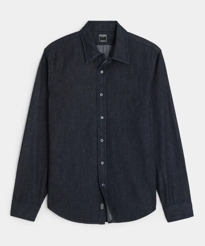 Denim Point Collar Shirt sold by Todd Snyder