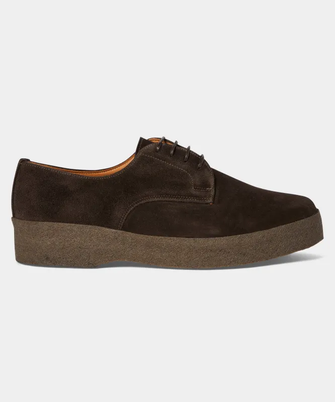 Sanders Suede Vamp Gibson Dress Shoe made by Sanders