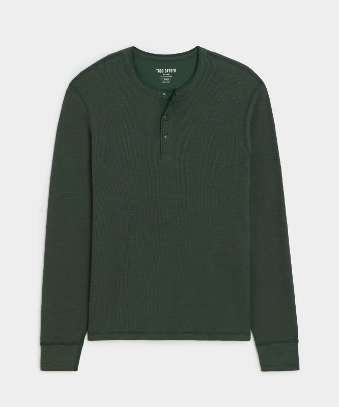 Lightweight Mini Waffle Henley sold by Todd Snyder