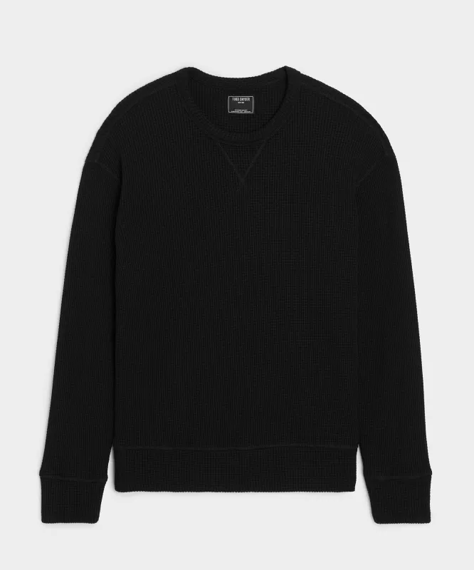 Portuguese Cotton Waffle Crewneck sold by Todd Snyder