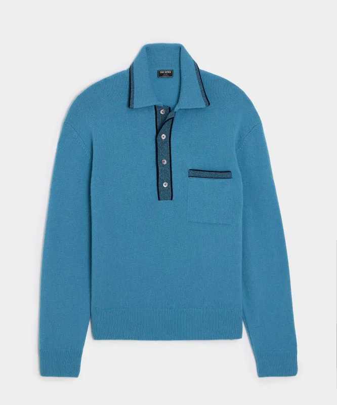 Wool Tipped Sweater Polo sold by Todd Snyder