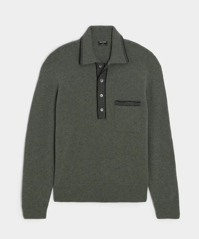 Wool Tipped Sweater Polo sold by Todd Snyder