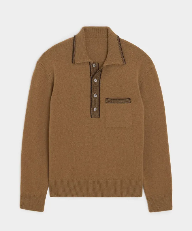 Wool Tipped Sweater Polo sold by Todd Snyder