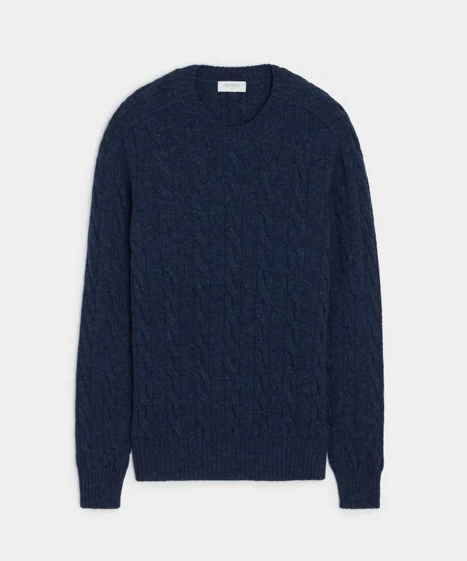 Italian Wool Cable Knit Sweater made by Todd Snyder