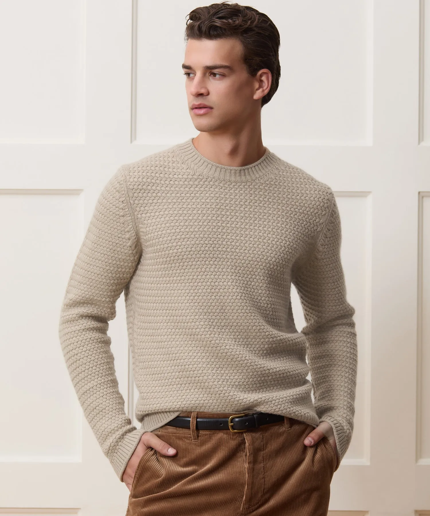 Italian Merino Fisherman Sweater sold by Todd Snyder product image thumbnail 2