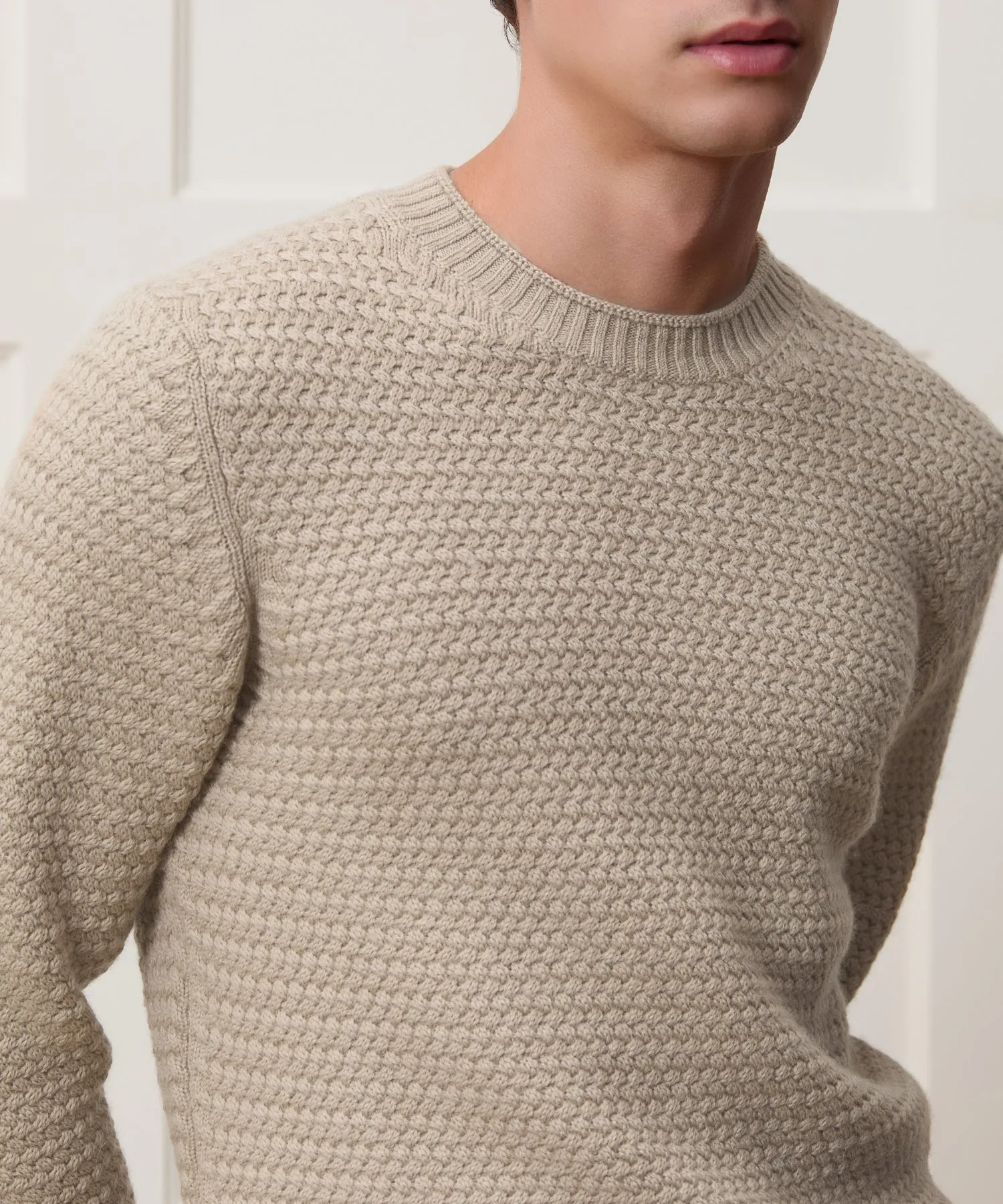 Italian Merino Fisherman Sweater sold by Todd Snyder product image thumbnail 4