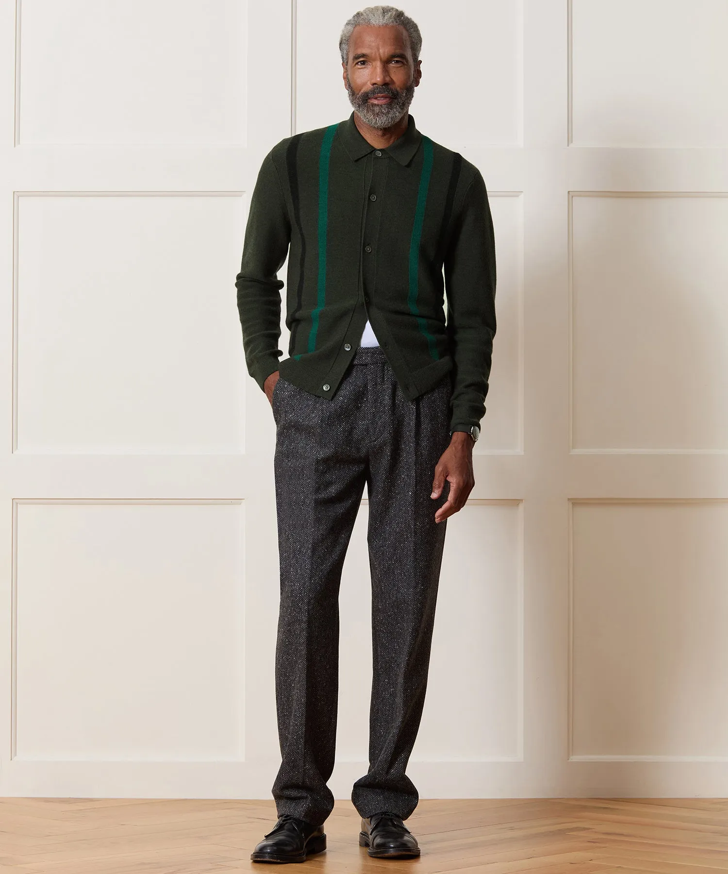 Merino Sweater Polo sold by Todd Snyder product image thumbnail 3