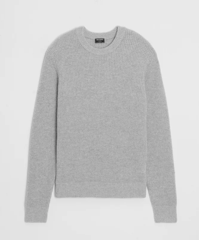 Waffle Cashmere Crewneck Sweater sold by Todd Snyder