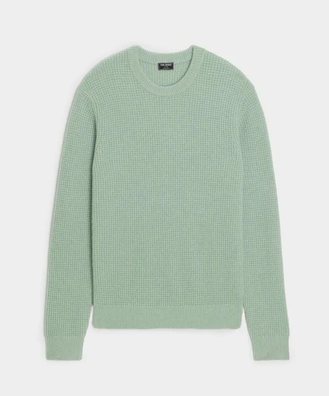 Waffle Cashmere Crewneck Sweater sold by Todd Snyder