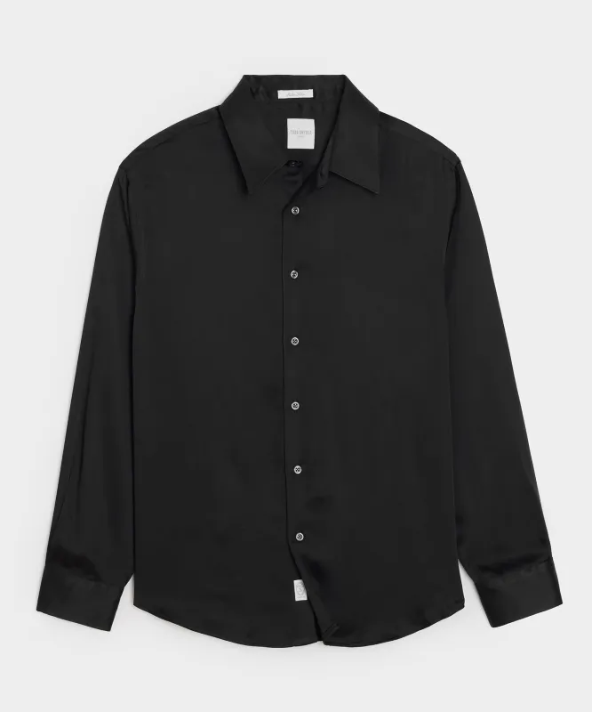 Italian Satin Big Shirt sold by Todd Snyder