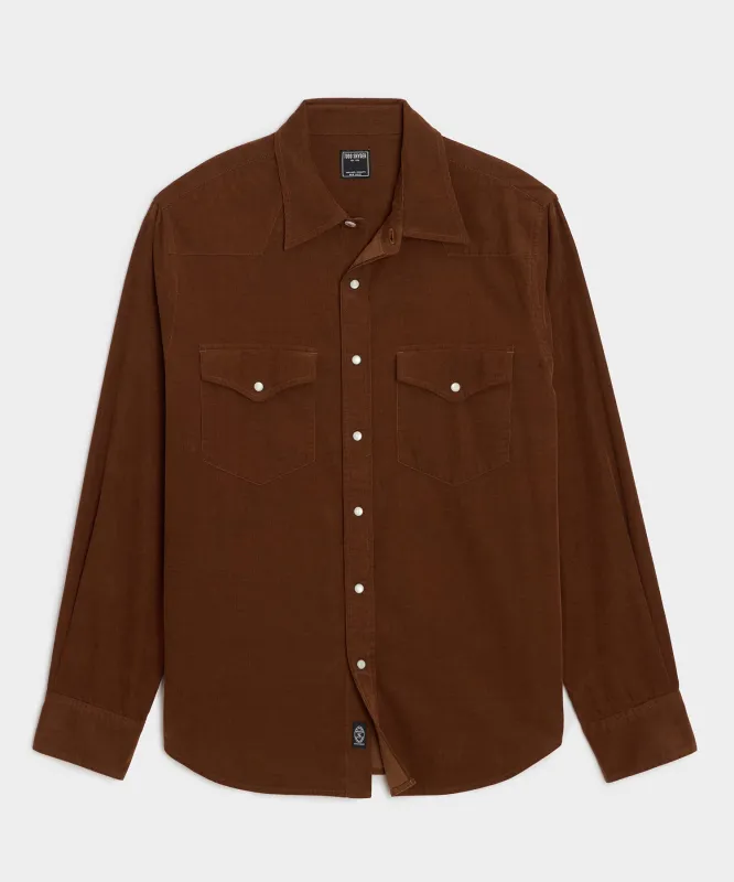 Corduroy Western Shirt sold by Todd Snyder