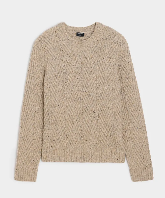Donegal Cable Knit Sweater sold by Todd Snyder