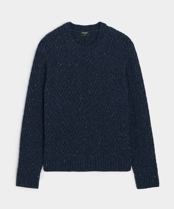 Donegal Cable Knit Sweater sold by Todd Snyder