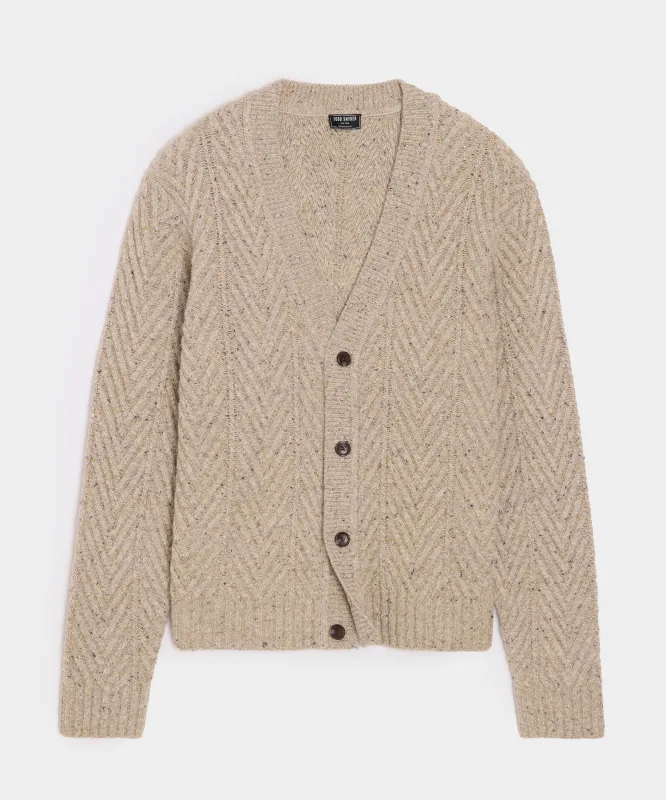 Donegal Cable Knit Cardigan sold by Todd Snyder