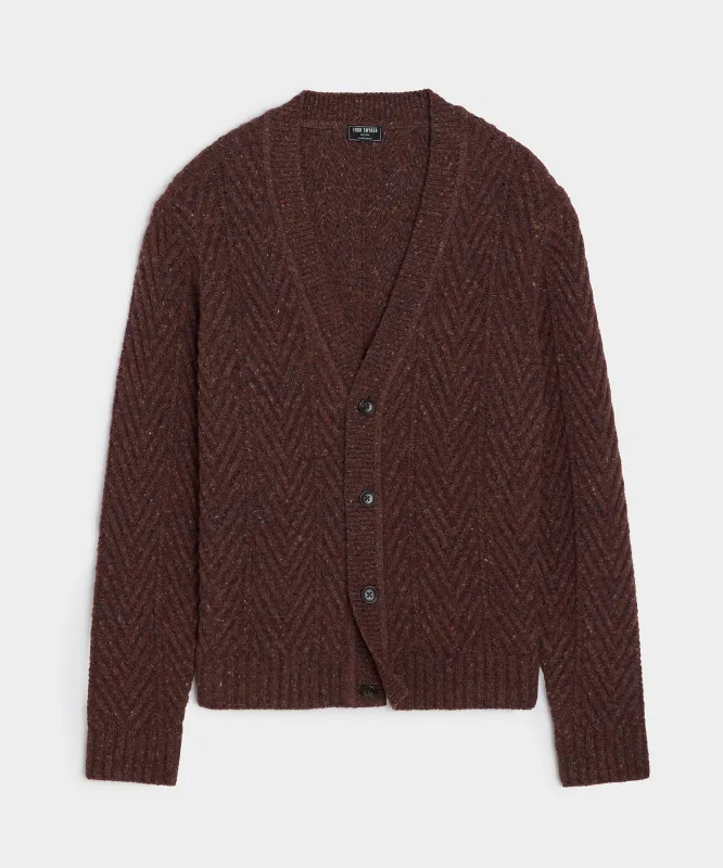 Donegal Cable Knit Cardigan sold by Todd Snyder