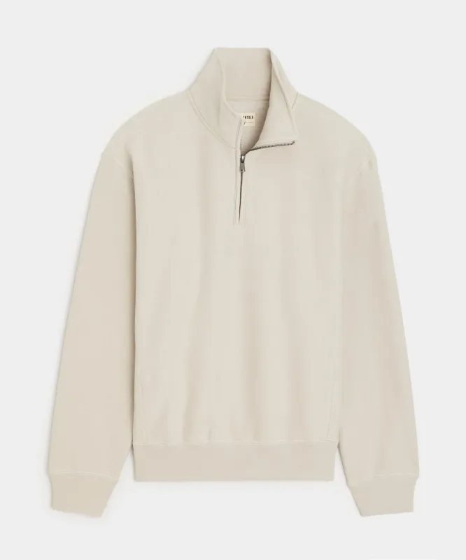Fleece Quarter-Zip Sweatshirt made by Todd Snyder