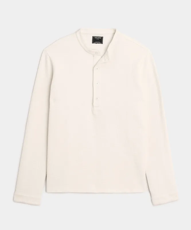 Boucle Band Collar Popover Shirt sold by Todd Snyder