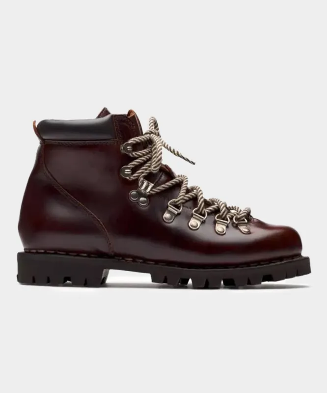 Paraboot Avoriaz Lisse Ecorce Boot in Maroon sold by Todd Snyder